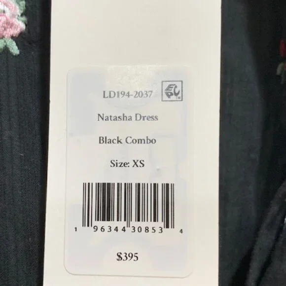 Love Shack Fancy Flowery Embroidered Mini Dress XS NWT - Picture 11 of 14